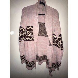 Ecote Southwestern Knit Belted Cardigan
